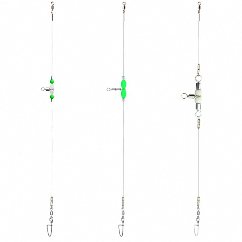 Live Shrimp Rig with Glow Beads & Swivel, 1.0 mm