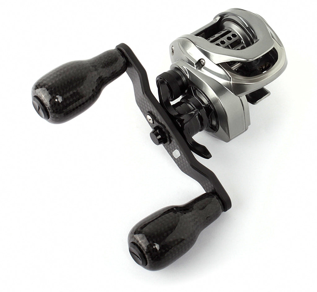 Carbon Fiber Double Handle & Knobs for Baitcasting Reel – product photo