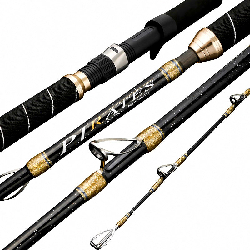Slow Pitch Jigging Rod, 2-Piece Solid, 200–800 g (7–28 oz)