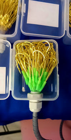 Snelled Hooks with Glow Tube, Barbed, 1.2 m (3.9 ft) Leader – product photo