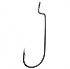 Offset Worm Hooks, Barbed, Sizes 12 to 5/0