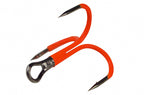 Orange Treble Hooks, High Carbon Steel, Barbed, Sizes 8–1/0 – product photo