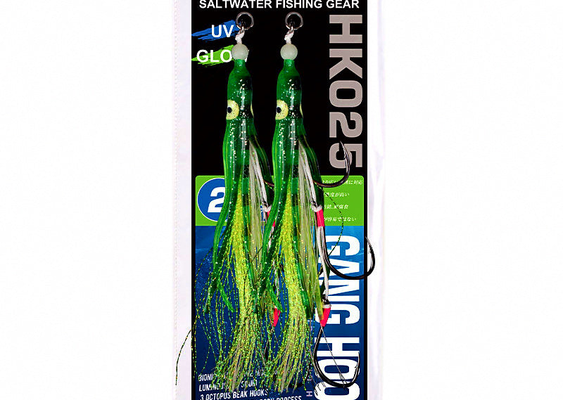 Squid Jig Hooks, Sizes 6/0 and 8/0, 2 or 5 Pack – product photo