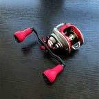 Baitcasting Reel Handle, Carbon Double, Foam Knobs, 120/130 mm – product photo