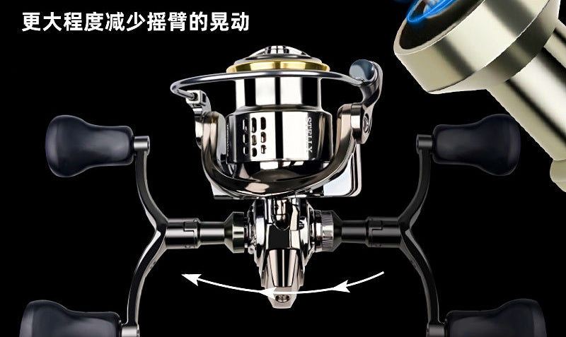 Front Drag Spinning Reel, Sizes 500–5000, Interchangeable Handle – product photo