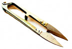 Mini U-Shape Line Snips, Gold Carbon Steel Scissors – product photo