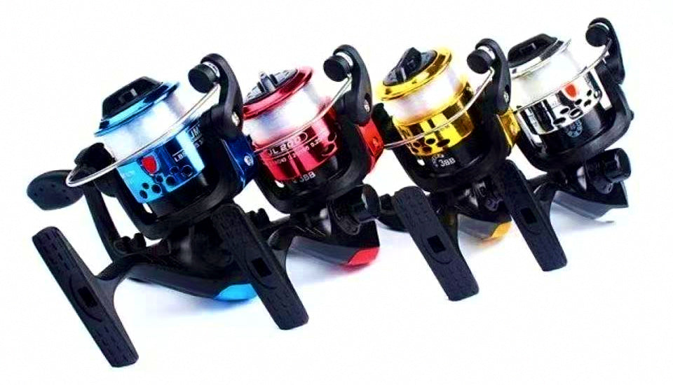 Small Spinning Reel, 200 Size, Nylon Body, With or Without Line – product photo