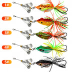 Weedless Frog Lure with Spinner Blade, 4.5 cm, 10.3 g (0.36 oz) – product photo
