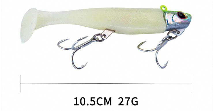 Lead Head T-Tail Soft Bait Jig, 14–50 g (0.5–1.8 oz) – product photo