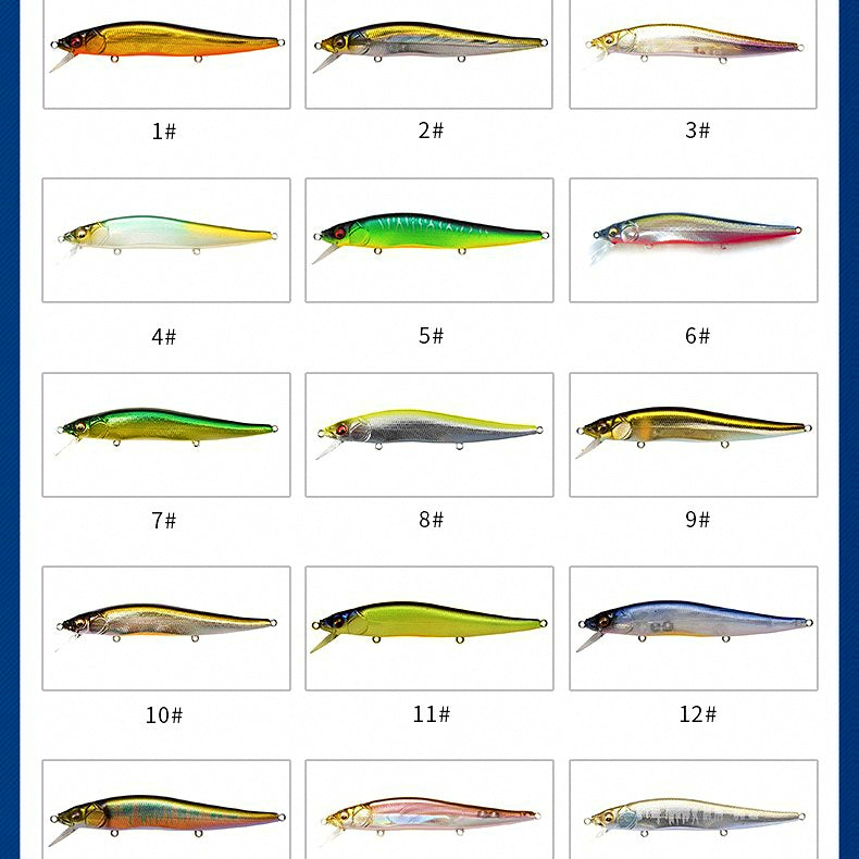 Unpainted Floating Minnow Blank, 115 mm (4.5 in), 11.7 g – product photo