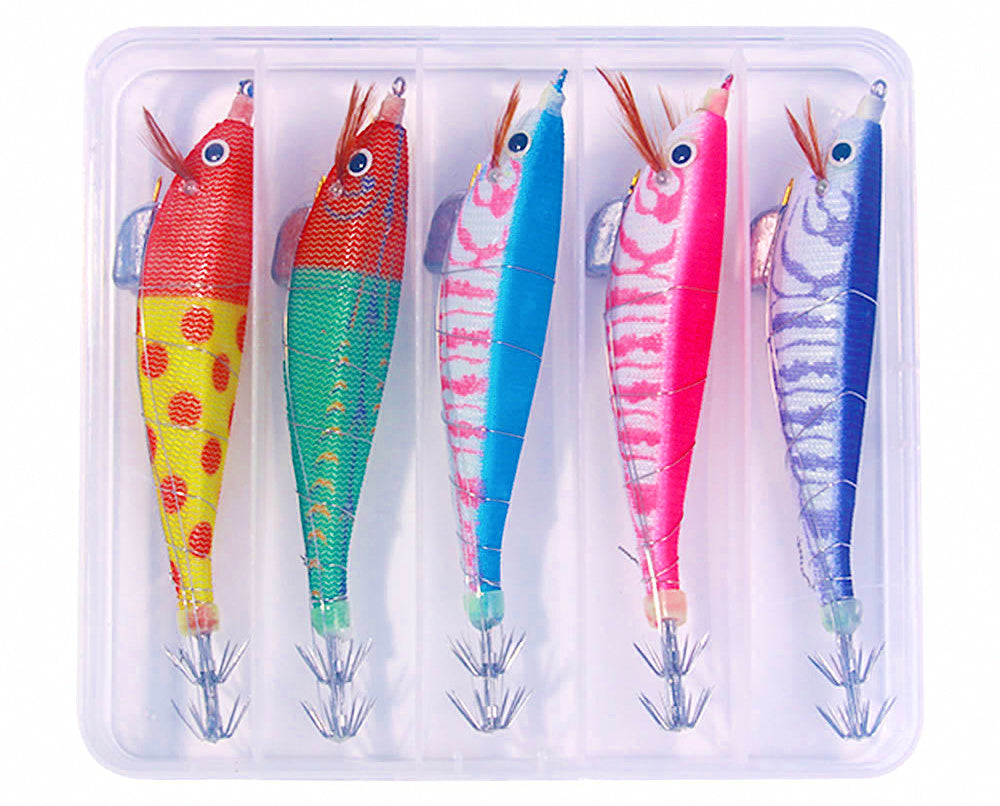 Glow Wood Shrimp Squid Jig Lure, 12 cm 14.3 g (0.5 oz) – product photo