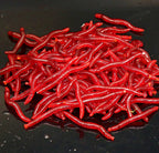 4 cm Worm Soft Bait, 100 Pack, Red or Glow – product photo