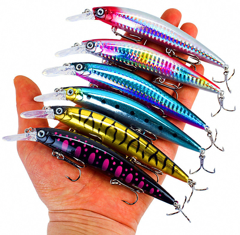 Sinking Minnow Lure, 13 cm (5.1 in) 36 g (1.3 oz), 3 Hooks – product photo