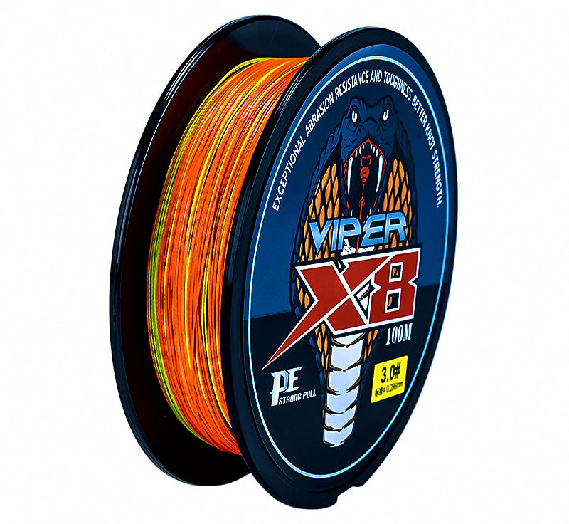 8-Strand PE Braided Fishing Line, 100/150/300 m (109–328 yd) – product photo