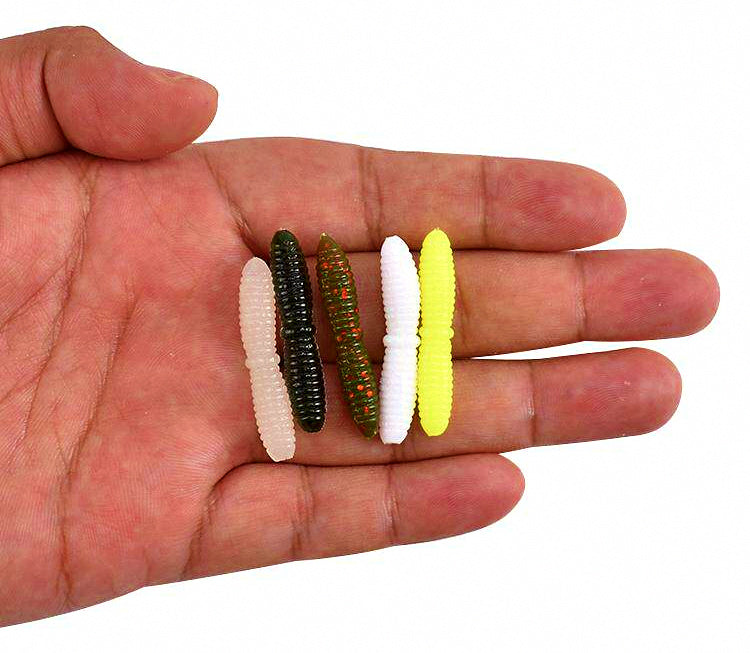 Mini Noodle Worm Soft Bait, 35 mm (1.4 in), 15 Pack – product photo