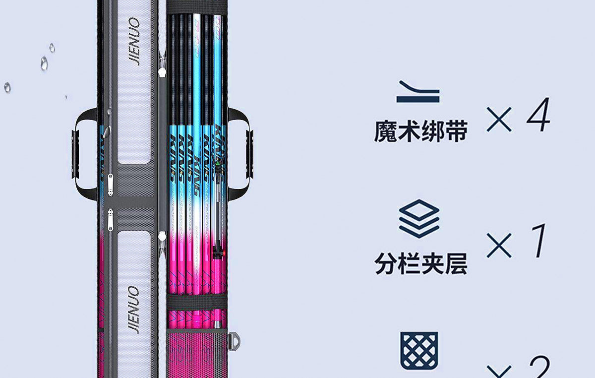 Hard-Shell Fishing Rod Case, 125–128 cm (49–50 in) – product photo
