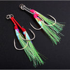 Barbed Jig Hooks for Metal Jigs, 10-Pack, DIY Rigging – product photo