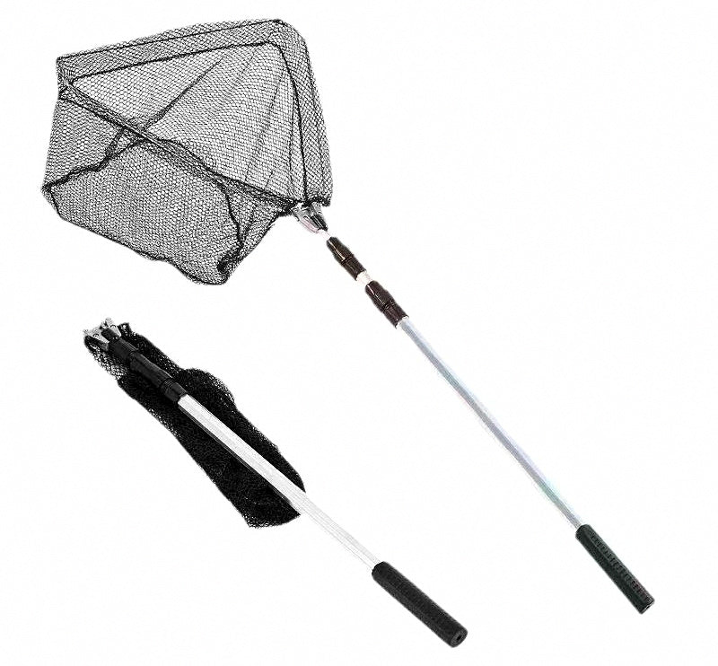 Telescopic Folding Landing Net, Aluminum, 1.5–2.1 m (5–7 ft) – product photo