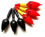 Large Belly Float Bobber, 11–15 cm (4.3–5.9 in), Red/Black – product photo