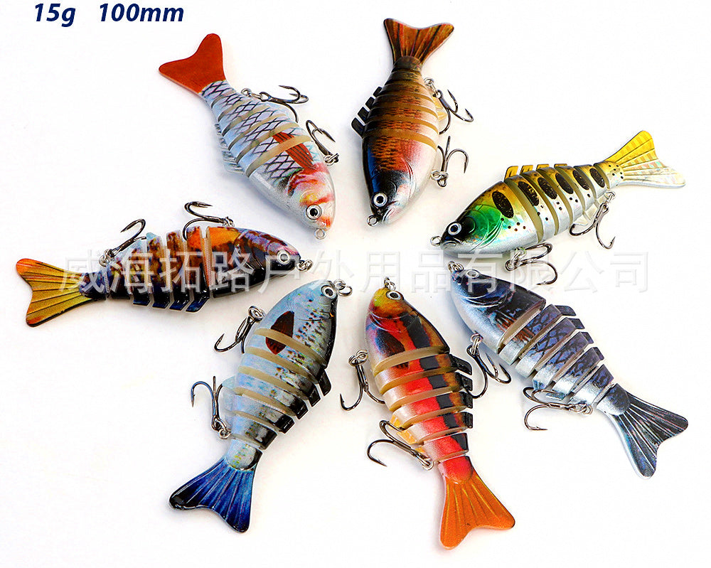 Multi-Jointed Swimbait Hard Lure, 10 cm / 15 g (3.9 in / 0.5 oz) – product photo