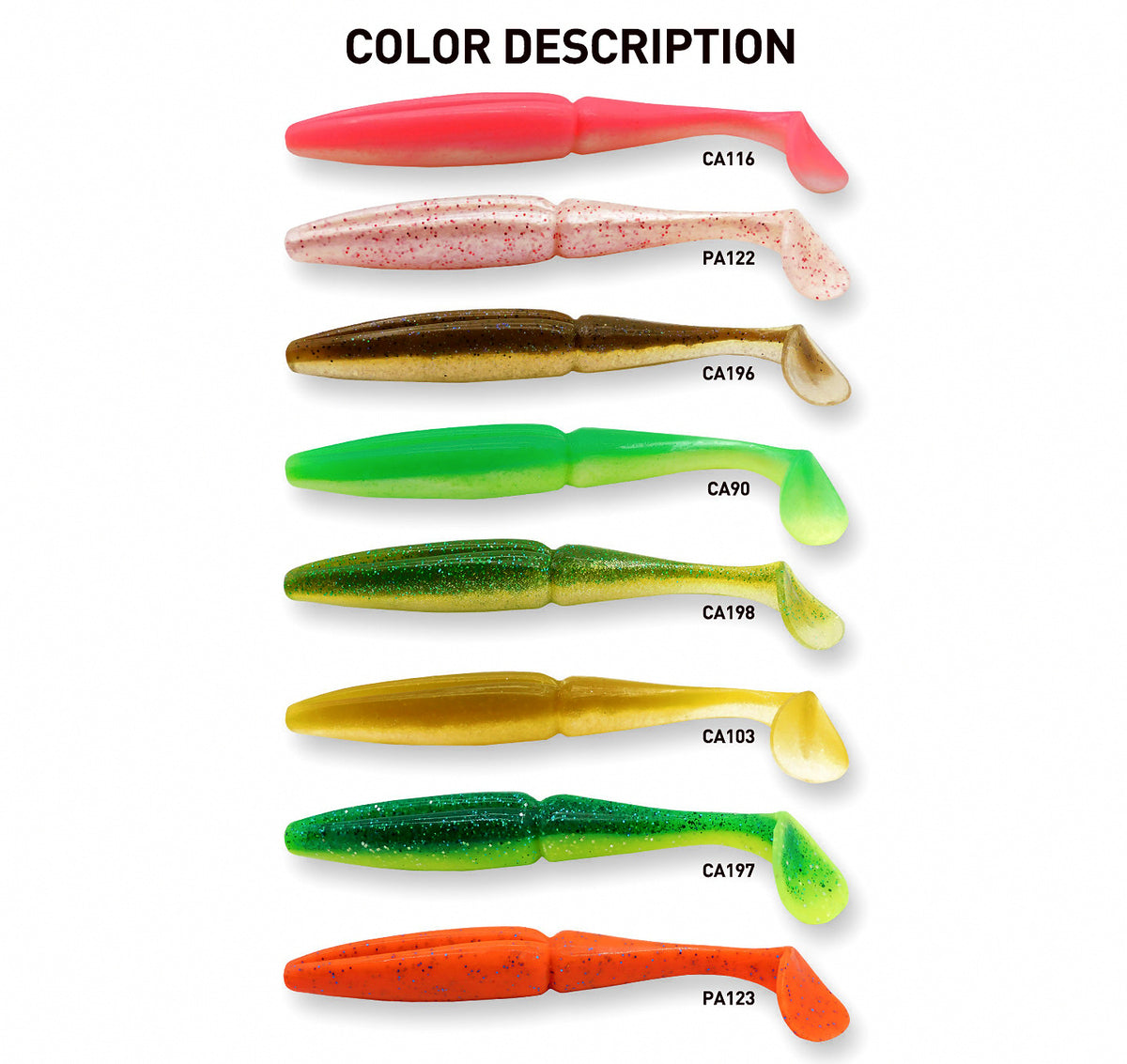 Paddle Tail Soft Swimbait, 200 mm (7.9 in), 50 g, 2-Pack – product photo