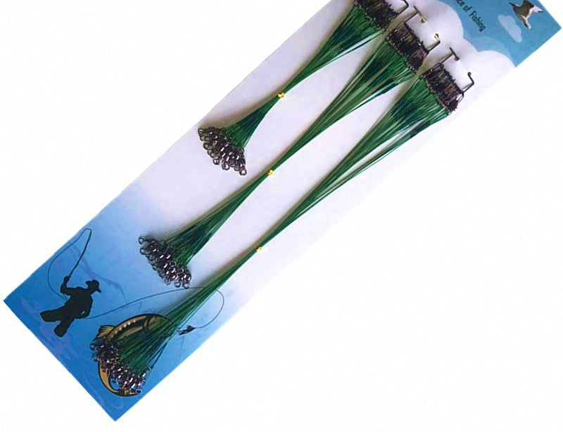 Steel Wire Fishing Leaders, 15/20/25 cm, 60-100 Pack – product photo