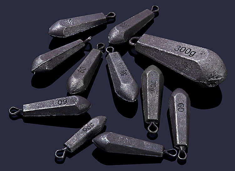 Hexagonal Iron Sinker with Eyelet, 1.1–52.9 oz (30–1500 g) – product photo
