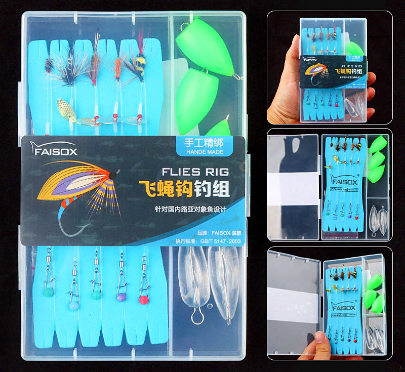 Pre-Tied Micro Fly Lure Rigs, 2–10 Pack Sets – product photo