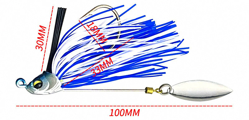 Spinnerbait with Weed Guard, Skirt, 11–16 g (0.4–0.6 oz) – product photo