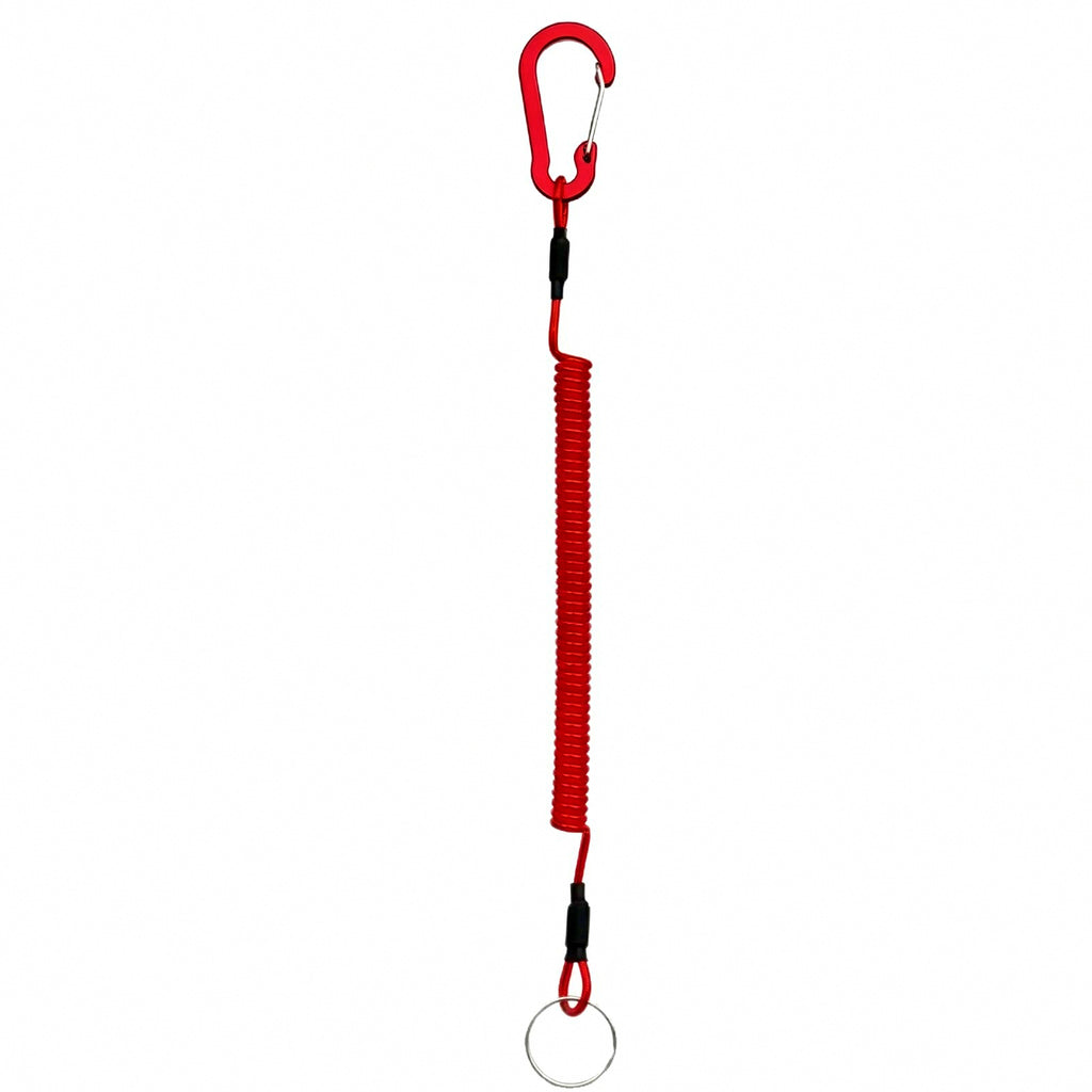 Fishing Pliers Lanyard, Coiled Steel Wire Tether, 1–3 m – product photo