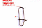 Stainless Steel Fishing Snaps, Quick Connectors, 100 Pack – product photo