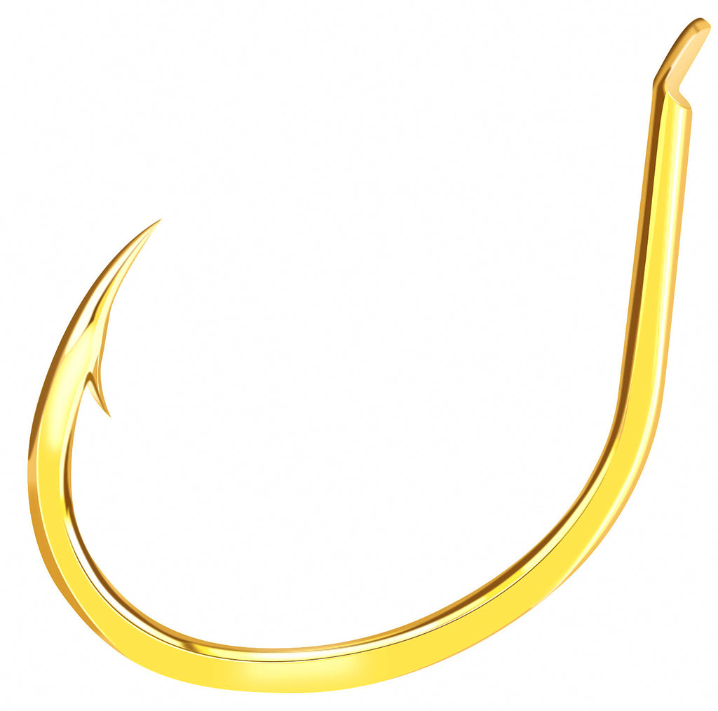 Barbed Bulk Fishing Hooks, Sizes 6–12