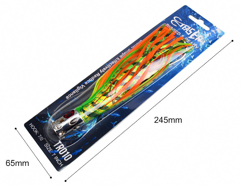 Trolling Octopus Skirt Lure, 18.5 cm (7.3 in), 87 g (3.1 oz) – product photo