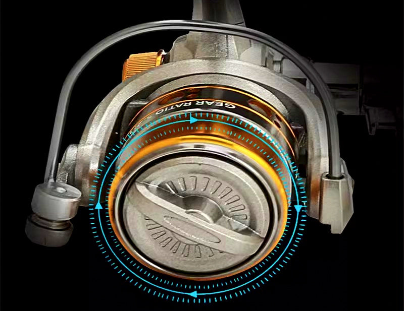 Mini Front Drag Fishing Reel, 12 Bearings, Ambidextrous – product photo