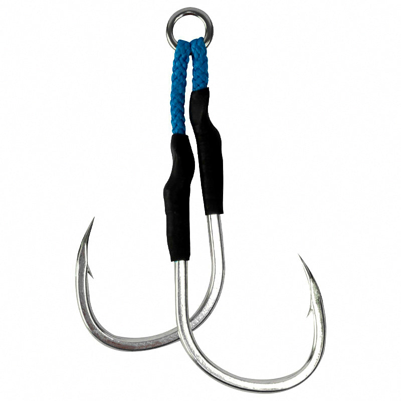 Slow Pitch Jig Hook, High Carbon Steel, Sizes 2/0–9/0
