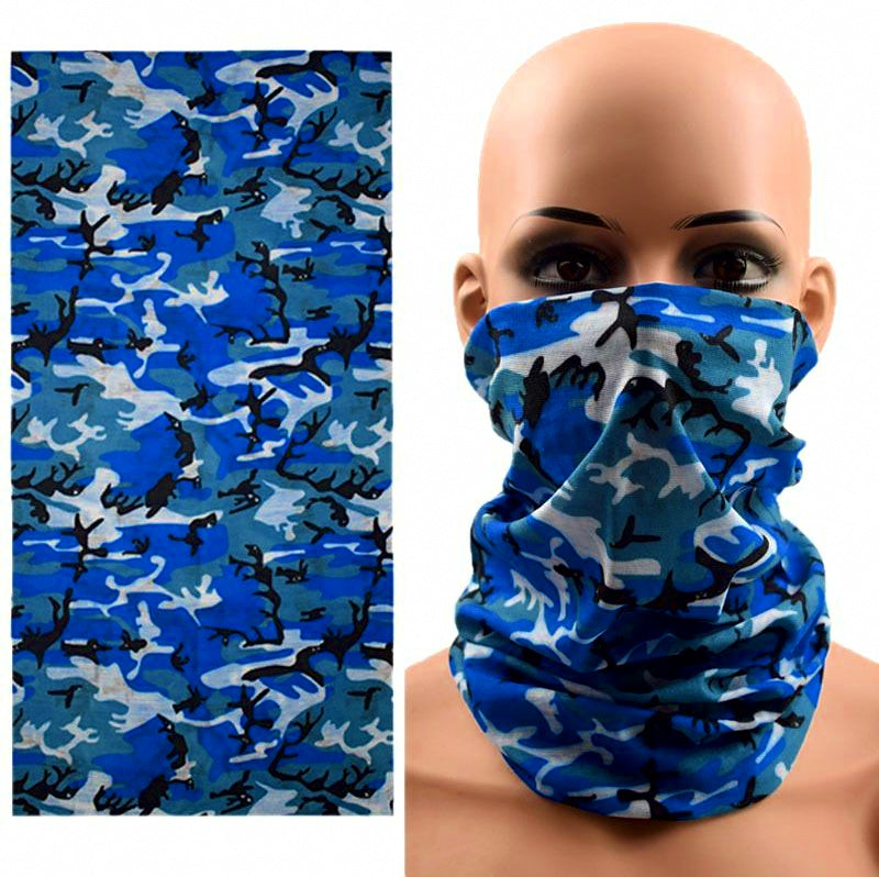 Camo Neck Gaiter Face Cover, UV Sun Protection, 25x50 cm – product photo