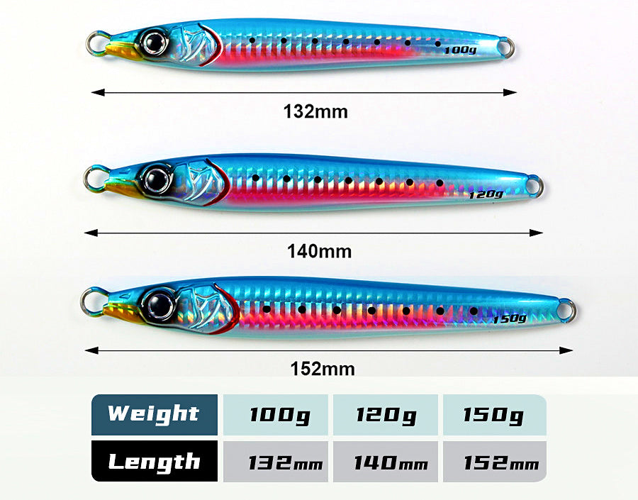 Saltwater Metal Jig, 100–150 g (3.5–5.3 oz) – product photo