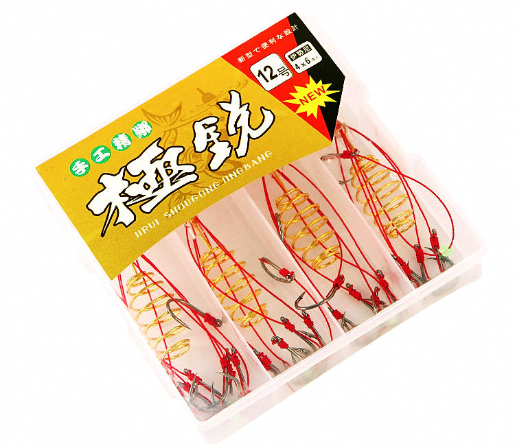 Pre-Tied Spring Explosion Hooks, Iseni Style, Size 6–14 – product photo