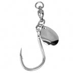 Ball Bearing Swivel Single Hook for Metal Jigs, Size 1 to 4/0 – product photo