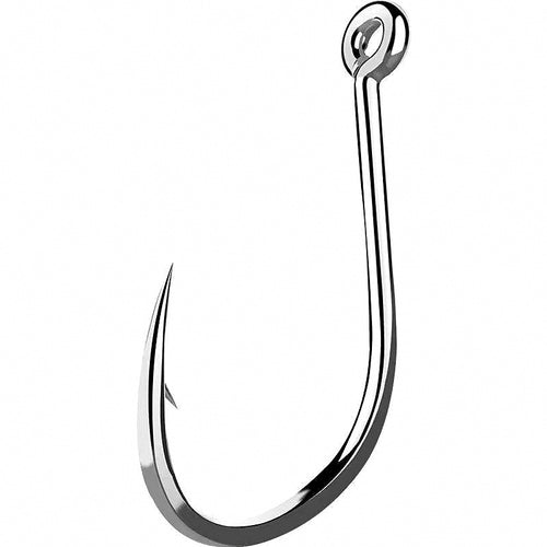 Iseni Barbed Eyed Hooks, Size 3–14, 10–500 pc Packs