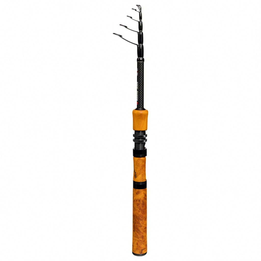 Telescopic Carbon Lure Rod, 6-Piece, 1.80–2.10 m (5'11"–6'11")
