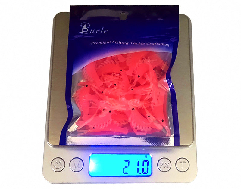 Soft Shrimp Lure, 50-Pack, PVC Fishing Bait – product photo