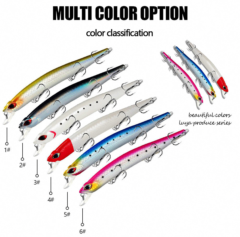 Floating Minnow Lure with Rattle, 17 g & 32 g (0.6 & 1.1 oz) – product photo