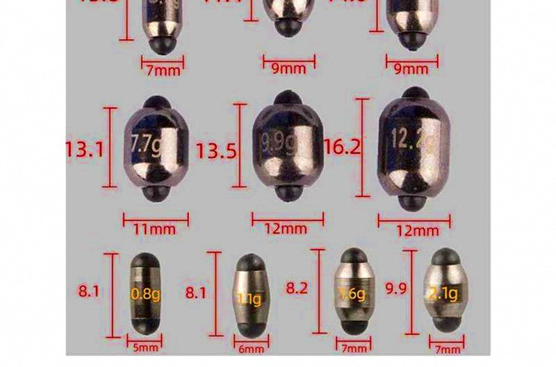 Open-Style Split Shot Sinkers, 0.03–0.43 oz (0.8–12.2 g) – product photo