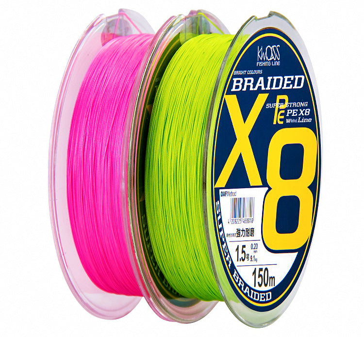 8-Strand PE Braided Fishing Line, 100 m & 150 m – product photo