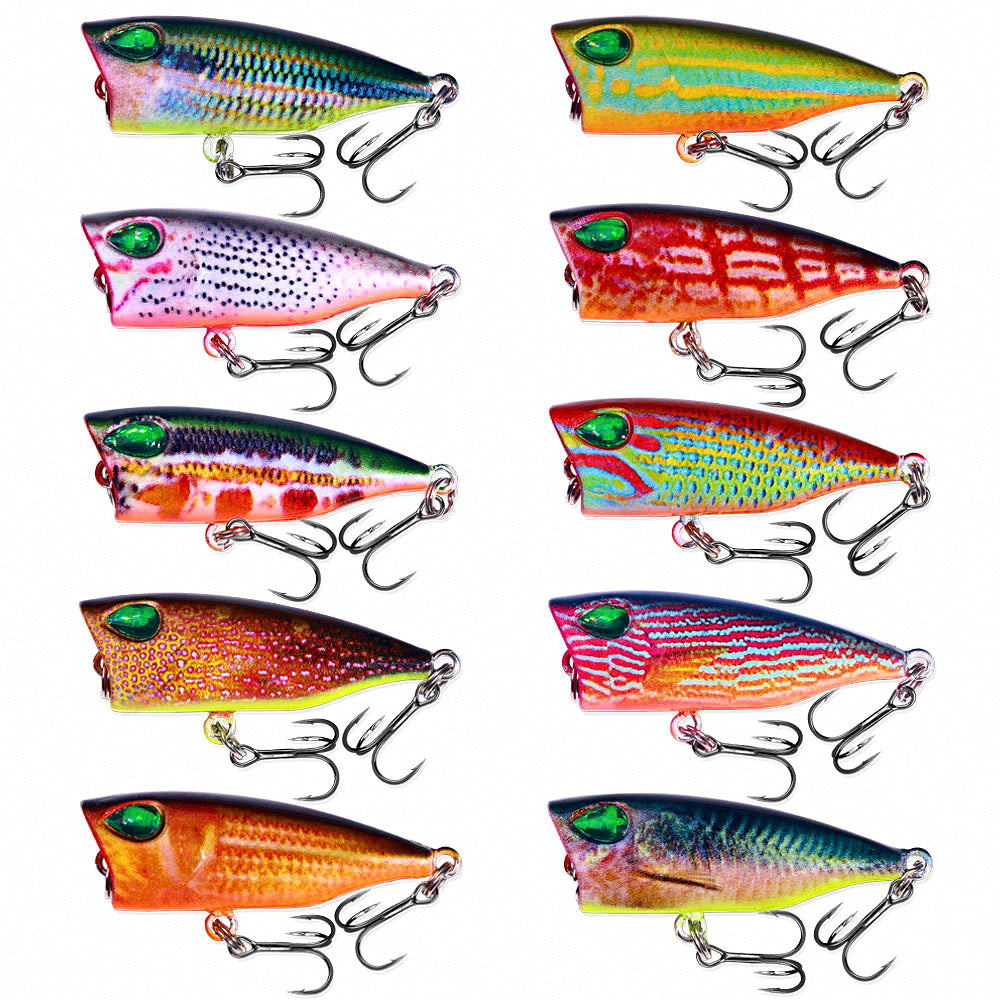 3D Printed Popper Topwater Lure, 4 cm (1.6 in), 3.2 g – product photo
