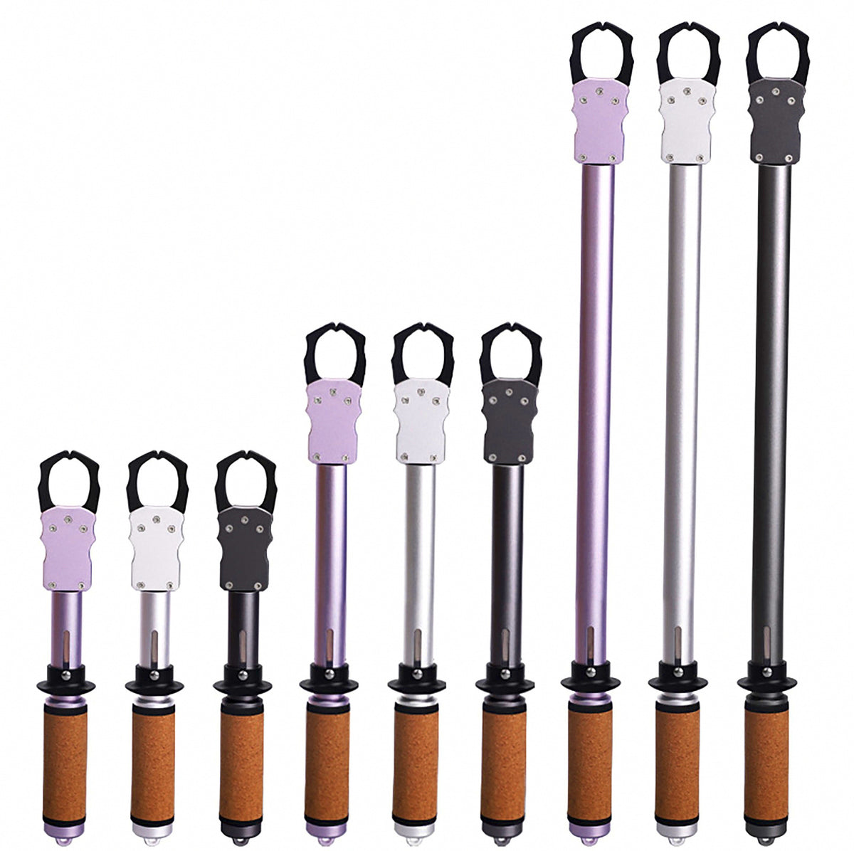 Long Handle Fish Gripper, Optional Scale, 28–61 cm (11–24 in)