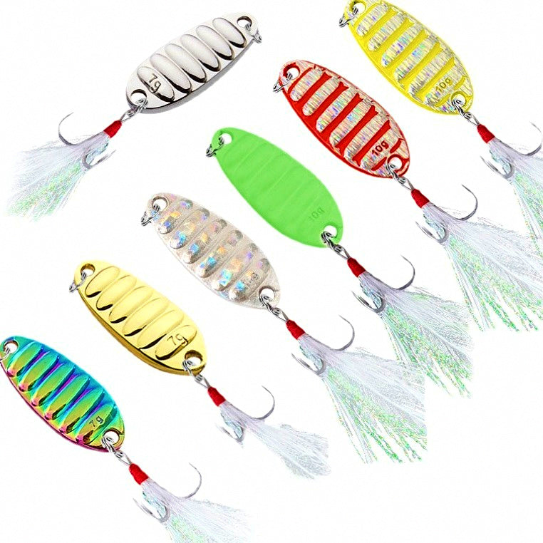 Casting Metal Spoon Jig, 1.5–15 g (0.05–0.53 oz)