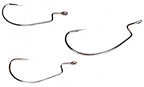 Offset Worm Hooks, Wide Gap, Bulk Pack, Sizes 6 to 4/0 – product photo