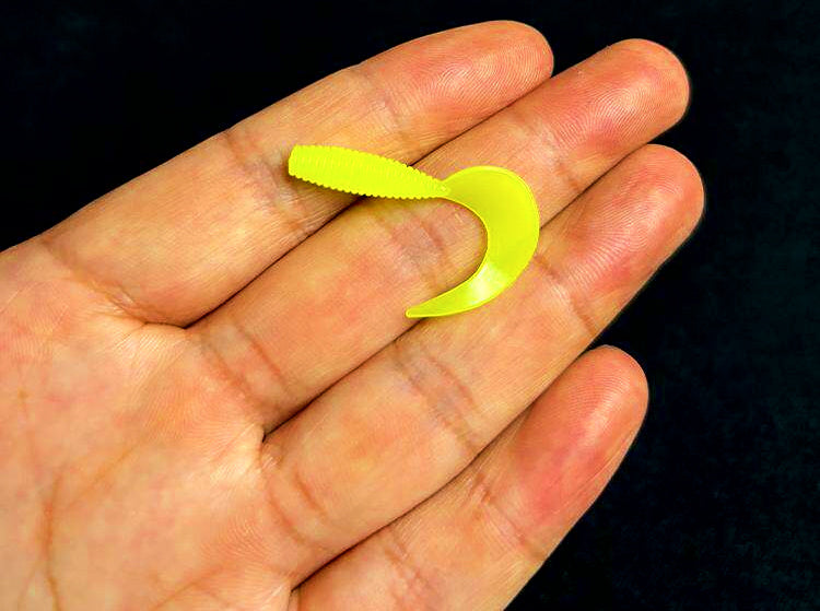Mini Curl Tail Soft Plastic Grub, 3.5 cm (1.4 in), 20 Pack – product photo